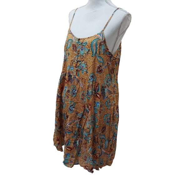 Anthropologie Another Love Dress XL Floral Sundress Strappy Knee Length Cotton - Picture 4 of 7